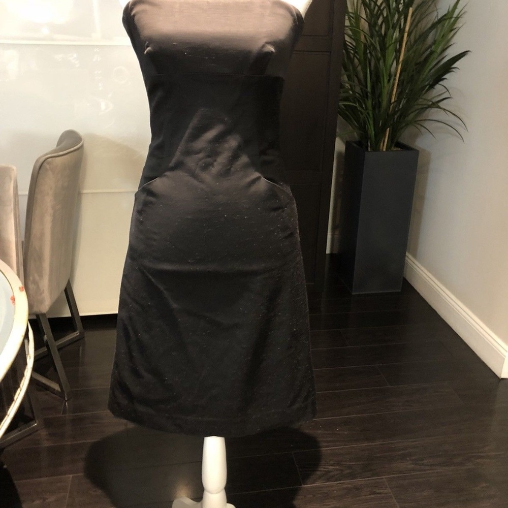 Black silk shift dress spaghetti strap dress